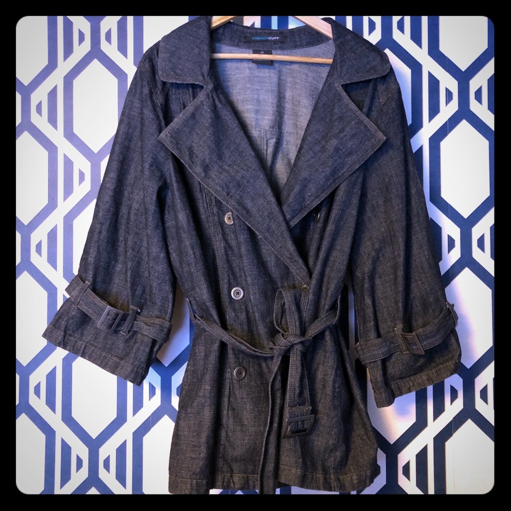 Adorable double breasted spring denim jacket